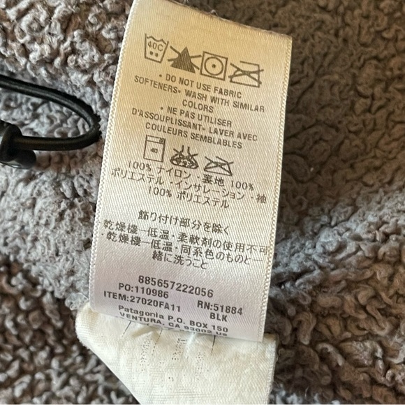 Patagonia isthmus parka Men’s Size Large Black Jacket - Picture 8 of 13